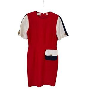 Vintage Nipon Boutique Linen Sheath Dress Size 6